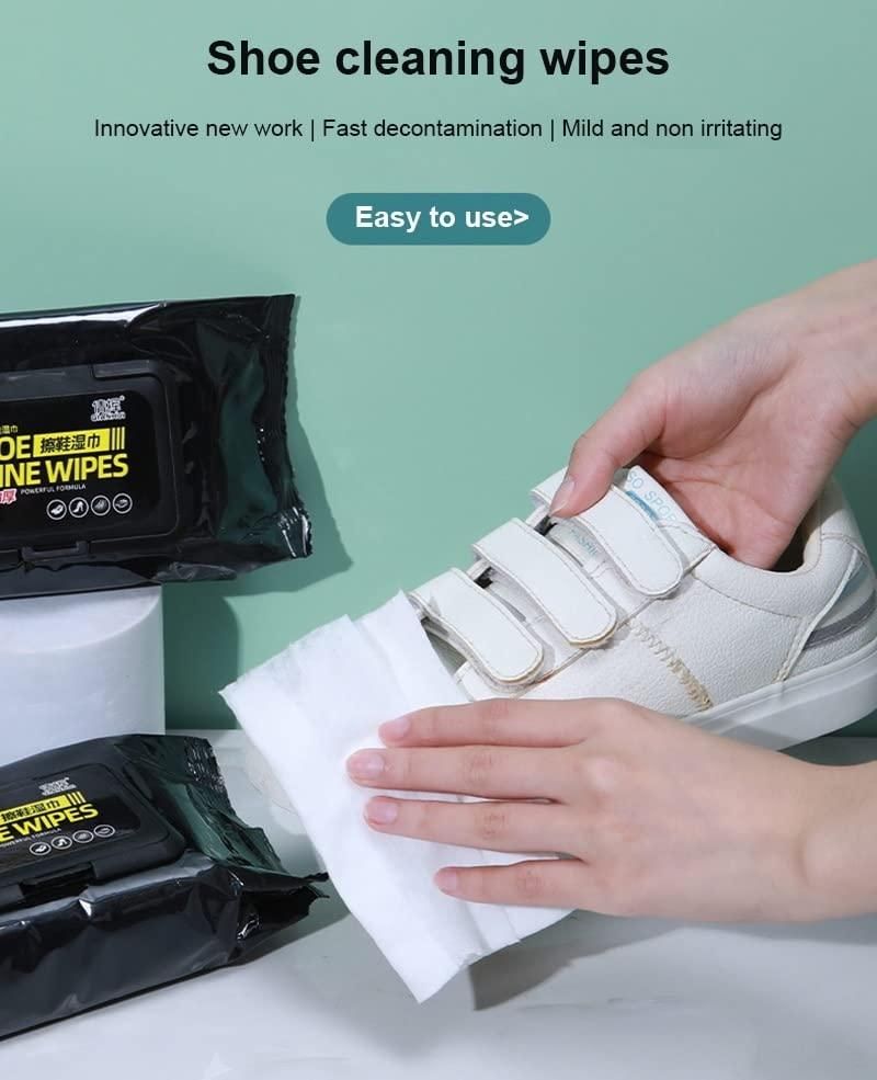 Sneaker & Shoe Cleaner Wipes (1 Packs with 80 wipes)